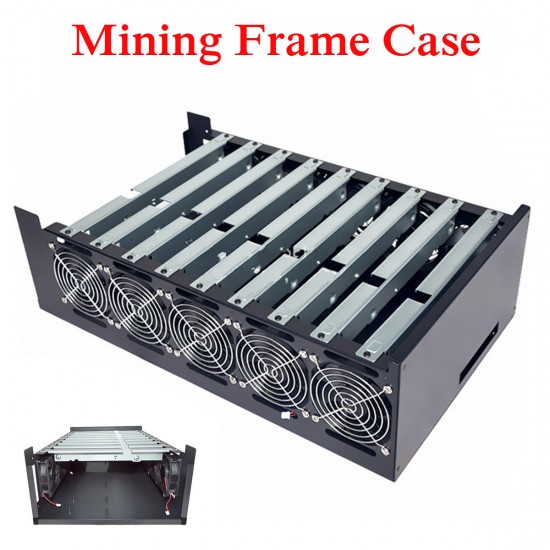 DIY Steel Mining Frame For 9 GPU Mining Crypto-Currency Mining Rigs