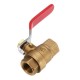 DN10 3/8 Inch NPT Female Straight Full Brass Ball Valve Water Diverter Adapter