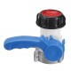DN40/50 IBC Universal Hose Connector Tap Shut Off Garden Accessories Coarse Thread Tote Tank Adapter Butterfly Valve Fitting Parts for Home Garden