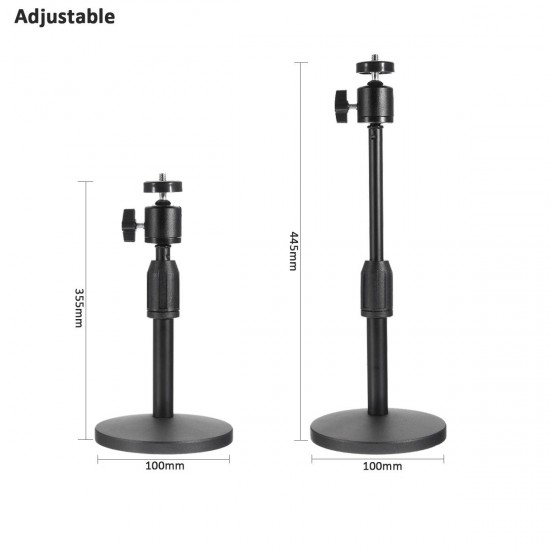 Desktop Laptop Projector Stand Holder Swivel Head Tripod Mount Adjustable Height