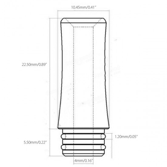 Double O Ring 304 Stainless Steel Drip Tip 510 For Electric Electronic Cigarette Atomizer