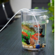 Ecological Cylindrical Miniature Plastic White Fish Tank Desktop Decor Fishing Kits