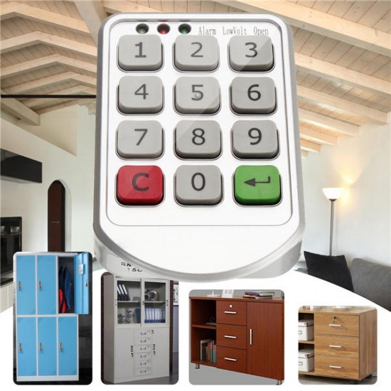 Electronic Intelligent Password Keypad Number Cabinet Door Digital Code Lock