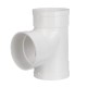 Equal T Piece For 125mm Round Pipe Ducting Plastic Kitchen Ventilation Duct Pipe