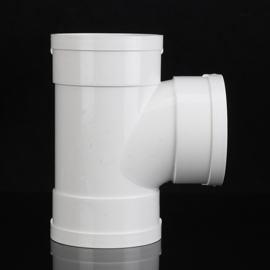 Equal T Piece For 125mm Round Pipe Ducting Plastic Kitchen Ventilation Duct Pipe