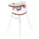 Foldable Portable Kids Baby High Chair Wheeled Seat Cushion Small Household Childrens Chair Supplies