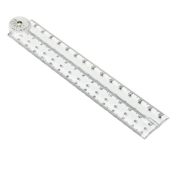 Folding Acrylic Ruler Clear For Kids Student Office School