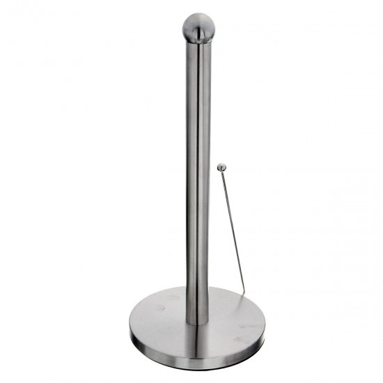 Free Standing Paper Towel Holder Hook Stainless Steel Kitchen Roll Suction Base