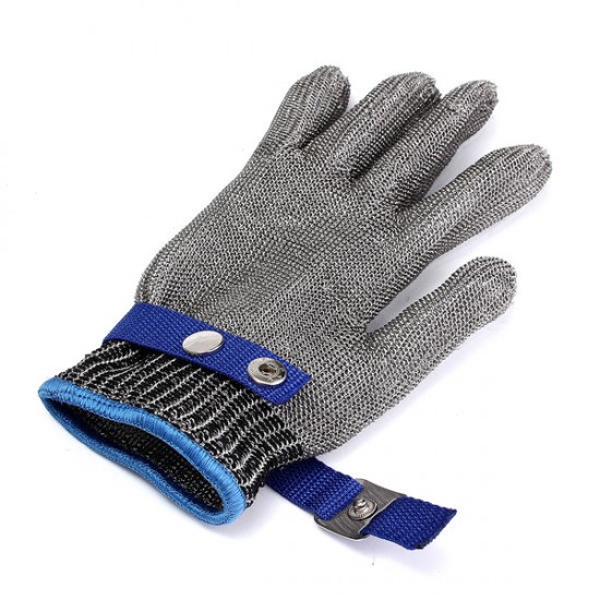 Grade 5 Safety Cut Proof Stab Resistant Stainless Steel Wire Metal Mesh Glove S