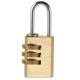 Heavy Security 3 Digit Brass Code Combination Padlock Luggage Gym Locker Toolbox Lock