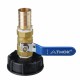 IBC Water Tank Faucet Outlet Fitting Connector Durable Brass Replacement Tool Garden