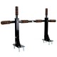 Indoor Black Metal Horizontal Bar On Wall Pull-ups Home Wall Fitness Exerciser Set