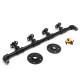 Industrial Iron Pipe Steam ValveHanger Wall Mounted Hook Hat Coat Hanging Storage Rack