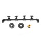 Industrial Iron Pipe Steam ValveHanger Wall Mounted Hook Hat Coat Hanging Storage Rack