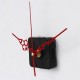 Kit Quartz Clock Movement Spindle Mechanism Parts Tool Set with Red Hands DIY