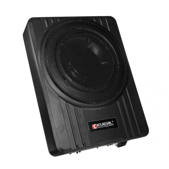 Kuerl 10 Inch 600W Power Under Seat Enclosed Car Subwoofer Amplifier Bass Speaker