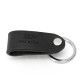 Leather Quick Detachable Belt Keychain Stainless Steel Chain Clip Car Key Ring Holder Gift Black