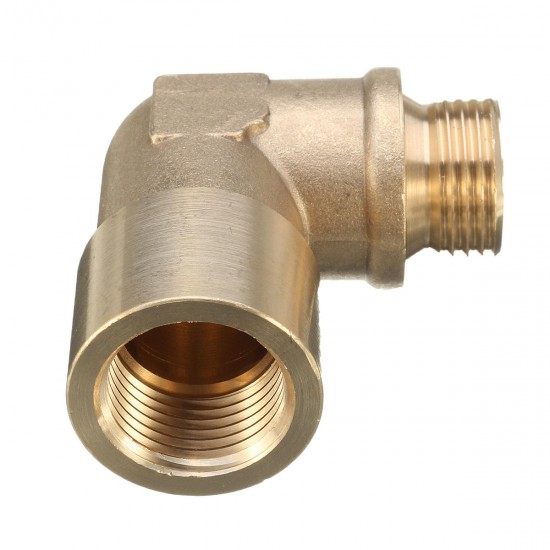 M18X1.5 Angled Lambda O2 Oxygen Sensor Extension Spacer Brass For Decat