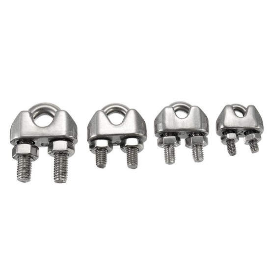 M2 M3 M4 M5 Wire Rope Clip 304 Stainless Steel Cable Rope Clamp