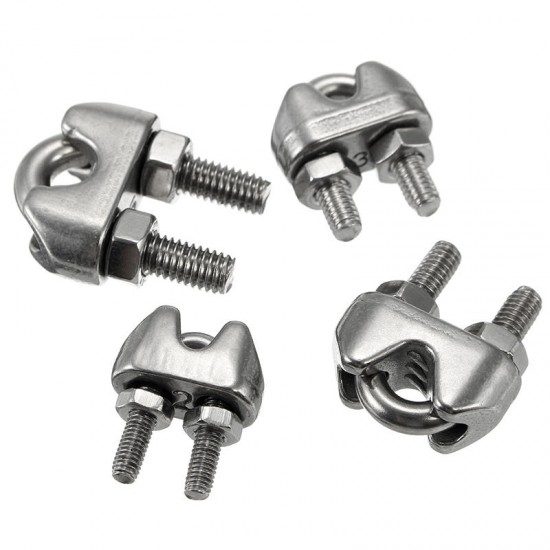 M2 M3 M4 M5 Wire Rope Clip 304 Stainless Steel Cable Rope Clamp