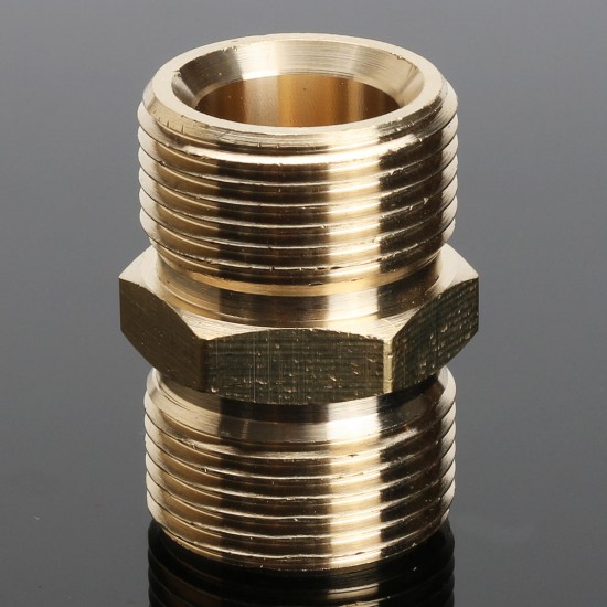 M22 Brass Pressure Washer Adapter Male to Male Hose Coulper Fitting for Kacher