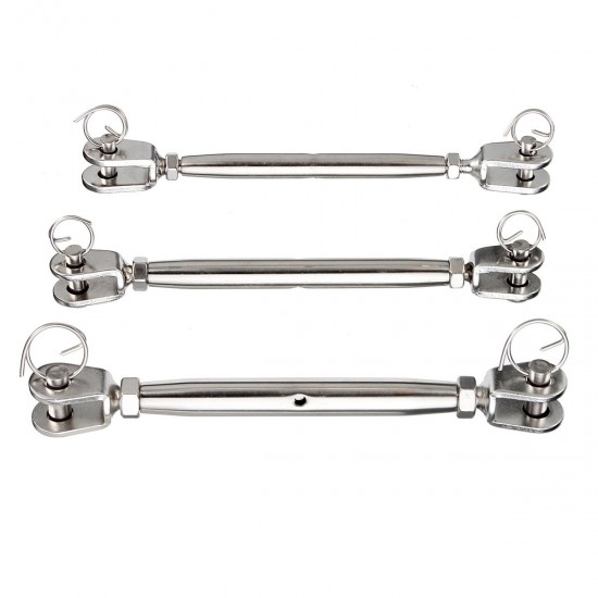 M5 M6 M8 Jaw & Jaw Turnbuckle 316 Stainless Steel Closed Body Rigging Screw for Marine Boat Yacht