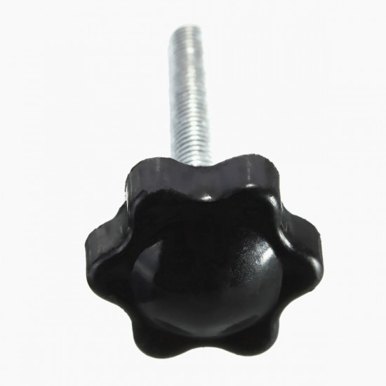 M6x40mm Star Shaped Head Knob Screw Clamping Plum Plastic 25mm Head Diameter