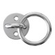 M8 Stainless Steel Diamond Pad Eye with Ring for Boat Marin Yoga Swings Hammocks Anchor