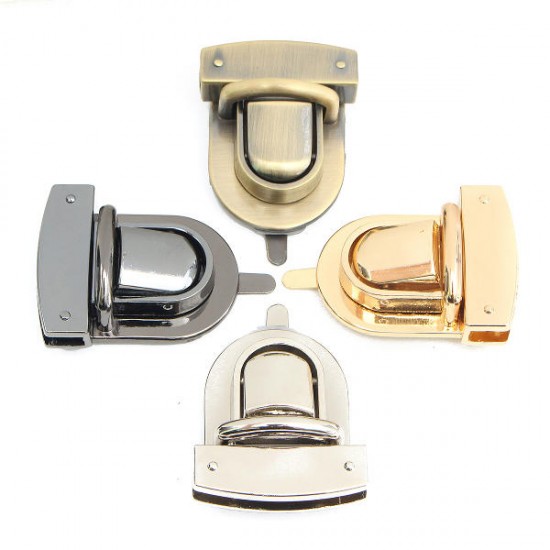 Metal Oval Shape Clasp Turn Twist Lock for DIY Handbag Bag Purse