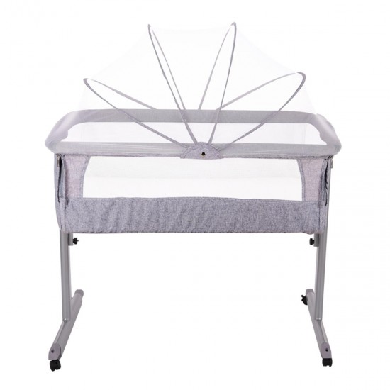 Multifunction Baby Bedside Crib Portable Folding Travel Cot Bed Mattress Mosquitonet Set