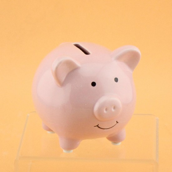 Piggy Bank Ceramic Coin Money Saving Box Cash Storage Holder Kids Gift