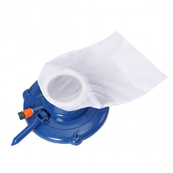 Pool Vacuum Cleaner Suction Head With Mesh Bag Brush Cleaning Tool Kit 15''