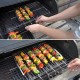 Portable Barbecue BBQ Rack Stainless Steel Skewer Meat Foods Grill Camping Tool