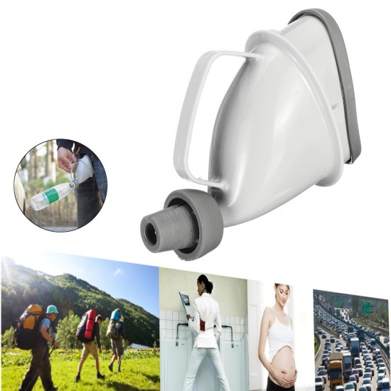 Portable Unisex Potty Pee Funnel Adult Urinal Stand UP Car Outdoor Toilet