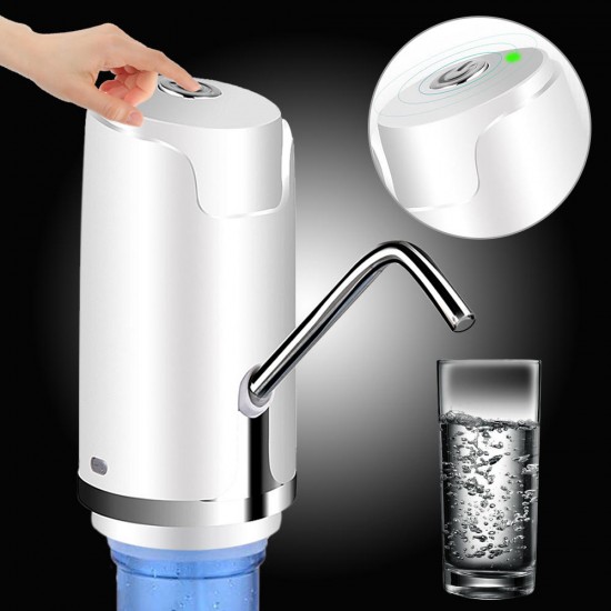 Portable Wireless Electric Pump Dispenser Gallon Drinking Water Bottle with Cable
