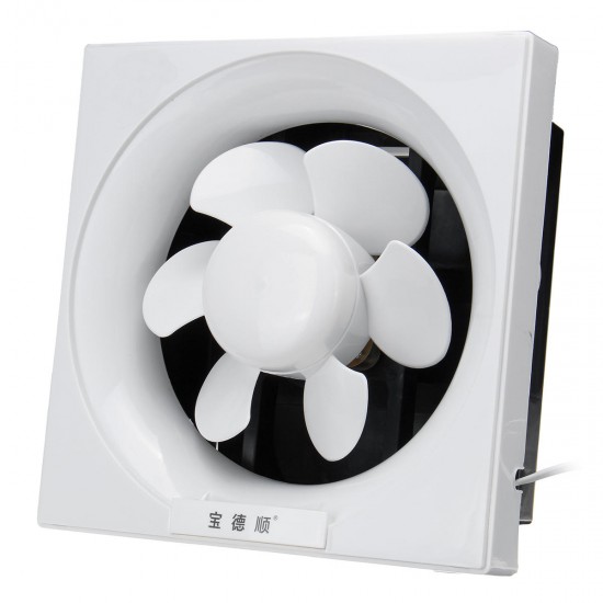 Powerful Low Noise Ventilation Extractor Exhaust Fan Shutter for Bathroo