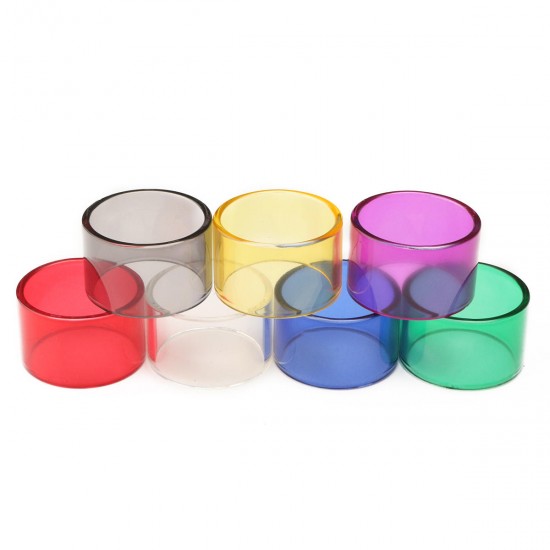 Replacement Transparent Pyrex Glass Tube Cap Tank 24mm for Limitless RDTA 7 Colors