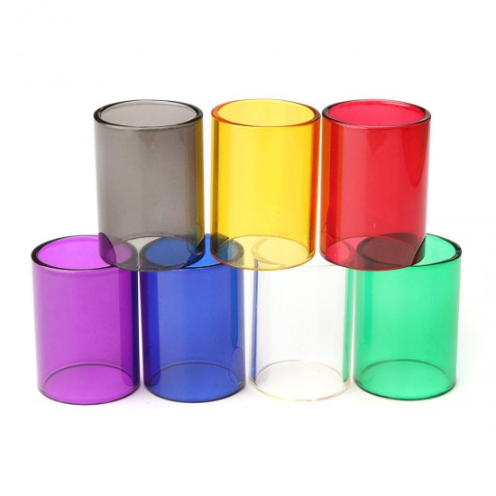 Replacement Transparent Pyrex Glass Tube Cap Tank for GeekVape 22mm RTA 7 Colors