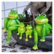 Resin Sitting Frogs Statue Outdoor Frog Sculpture Garden Decorations Ornaments