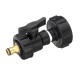 S60x6 3/4'' IBC Tank Drain Adapter Nozzle Thread Outlet Tap Water Connector Replacement PP Ball Valve Fitting Parts for Home Garden