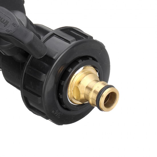 S60x6 3/4'' IBC Tank Drain Adapter Nozzle Thread Outlet Tap Water Connector Replacement PP Ball Valve Fitting Parts for Home Garden