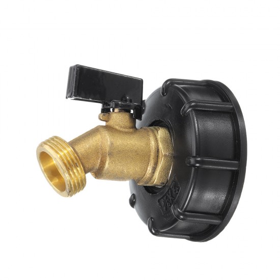 S60x6 IBC Ton Barrel Water Tank Connector Garden Tap Hose Barb Thread Faucet Fitting Tool Adapter Outlet Type Quick Connector