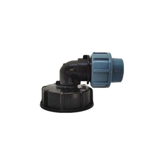 S60x6 IBC Ton Barrel Water Tank Valve Connector 20/25/32mm Elbow Outlet Adapter Barrels Fitting Parts