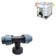 S60x6 IBC Ton Barrel Water Tank Valve Connector 20/25/32mm Tee Union Adapter Barrels Fitting Parts