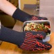 Silicone Extreme Heat-insulated Cooking Glove Oven Hot BBQ Grilling Heating Proof Mitt