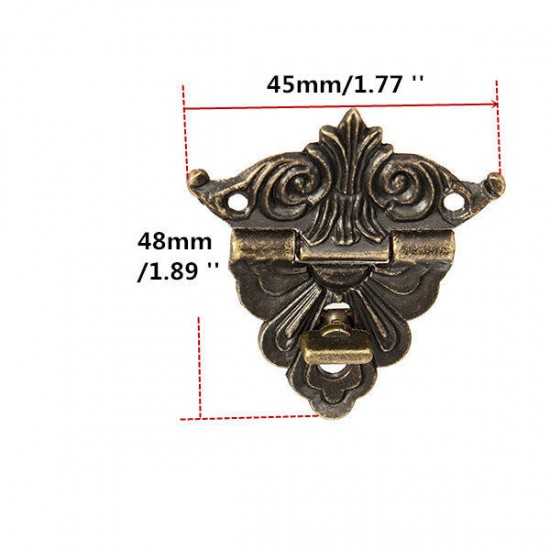 Small Box Buckle Clasp Antique Buckle Alloy Buckle Box Wooden Wine Box Lock