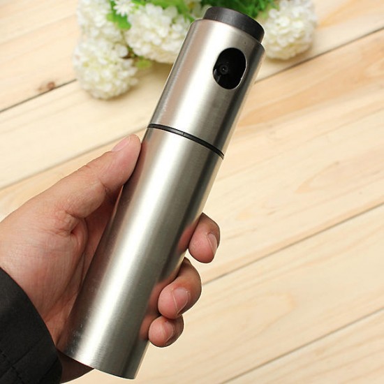 Stainless Olive Spraying Oil Bottle Oil Sprayer Oil Can Oil Pot Tools