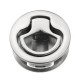 Stainless Steel 2 Inch Flush Pull Latch Push To Close Lift Handle Marine Boat Hatch