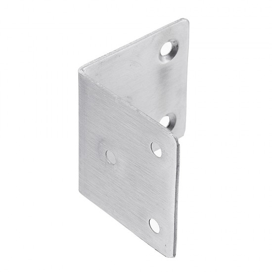 Stainless Steel 6 Holes Shelf Support Corner Joint Right Angle Fixed Bracket Code Furniture Parts