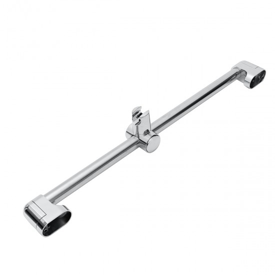 Stainless Steel Adjustable Riser Rail Bar Shower Stand Soap Stand Shower Head Towel Holder 610mm